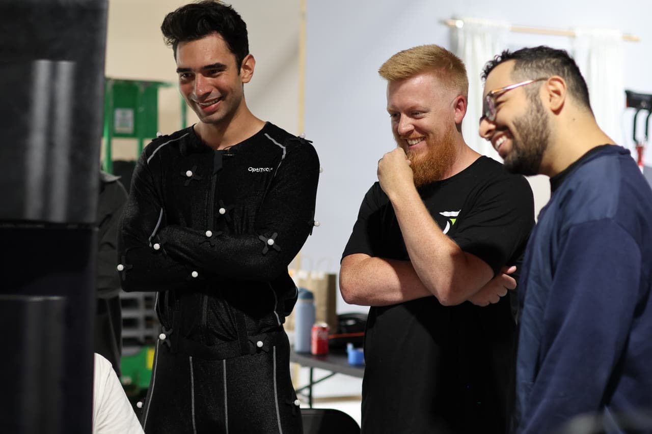 Motion capture training session with Form Volumes team